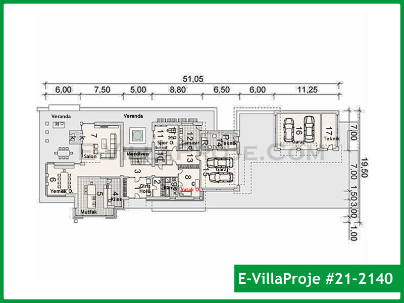 Gazbeton Çelik Ev 632 m² Dubleks (5+1) - Görsel 2
