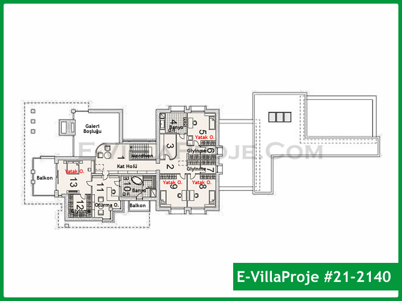 Gazbeton Çelik Ev 632 m² Dubleks (5+1) - Görsel 3