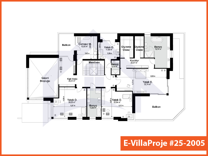 Gazbeton Çelik Ev 757 m² Dubleks (5+1) - Görsel 3