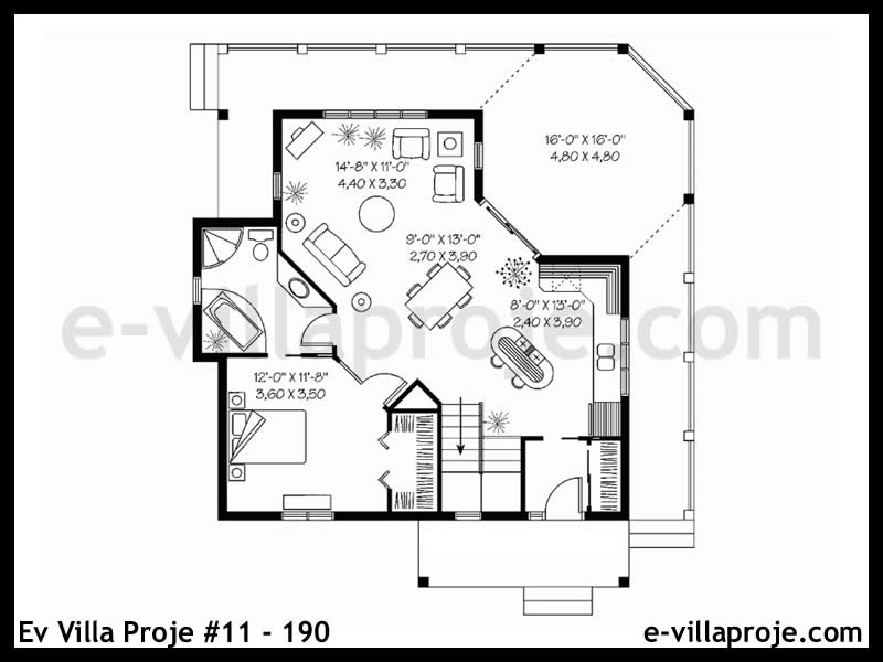 Gazbeton Çelik Ev 76 m² Tek Katlı (2+1) - Görsel 2
