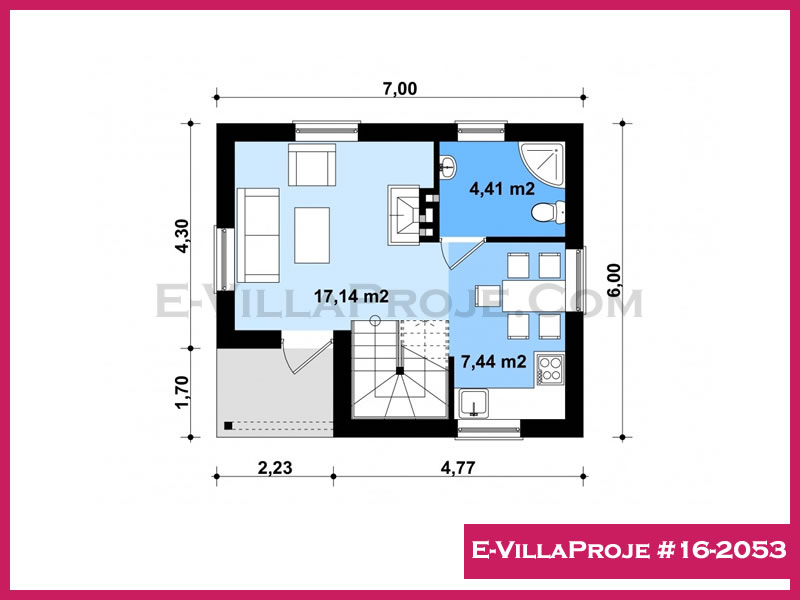 Gazbeton Çelik Ev 77 m² Dubleks (2+1) - Görsel 2