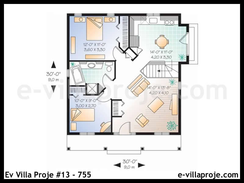 Gazbeton Çelik Ev 82 m² Tek Katlı (2+1) - Görsel 2