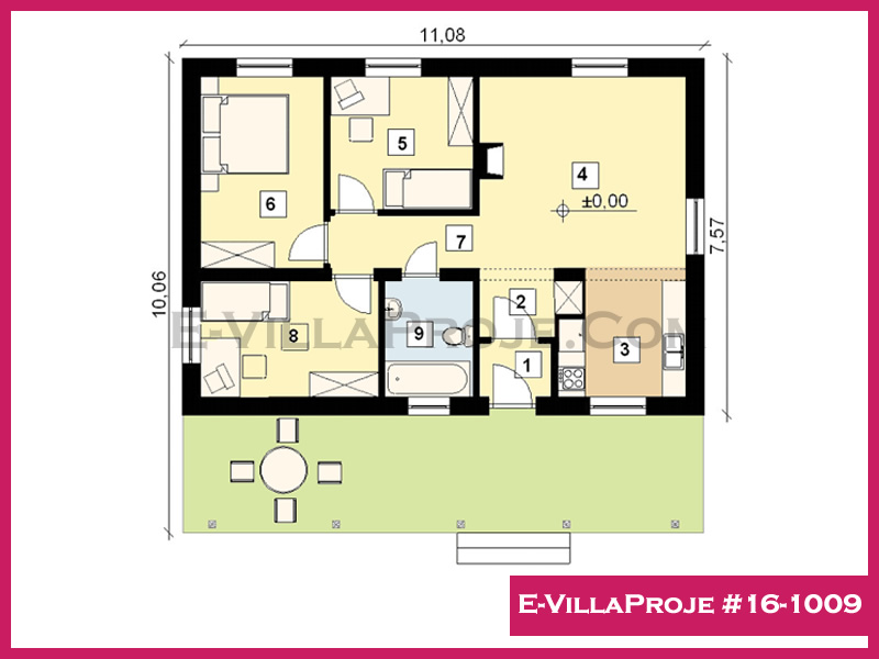Gazbeton Çelik Ev 84 m² Tek Katlı (2+1) - Görsel 2