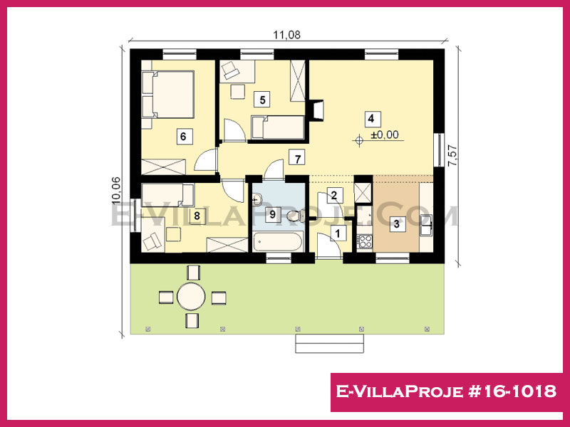 Gazbeton Çelik Ev 84 m² Tek Katlı (2+1) - Görsel 2