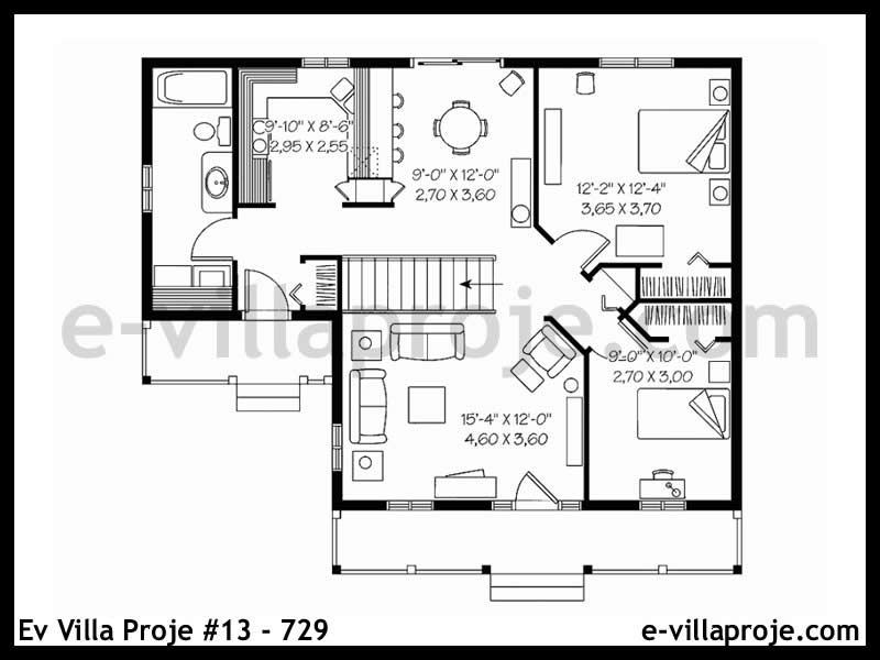 Gazbeton Çelik Ev 86 m² Tek Katlı (2+1) - Görsel 2