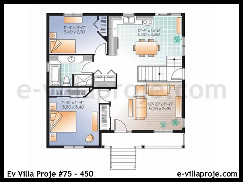 Gazbeton Çelik Ev 88 m² Tek Katlı (2+1) - Görsel 2