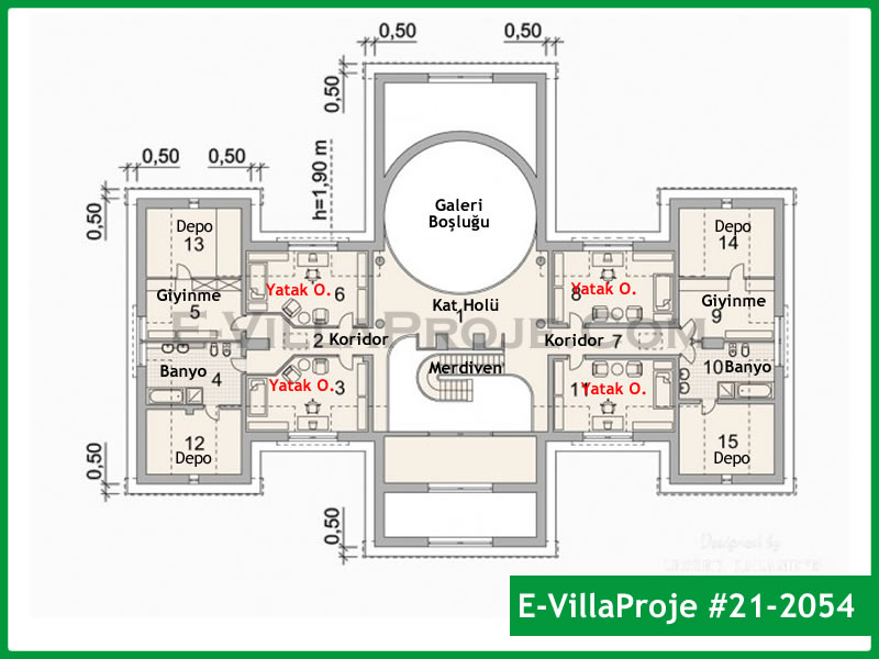 Gazbeton Çelik Ev 890 m² Dubleks (5+1) - Görsel 3