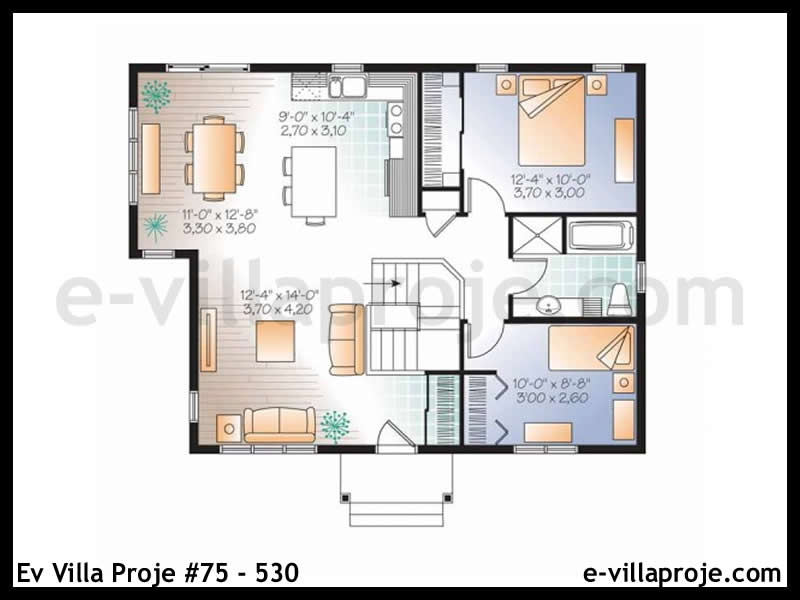 Gazbeton Çelik Ev 89 m² Tek Katlı (2+1) - Görsel 2