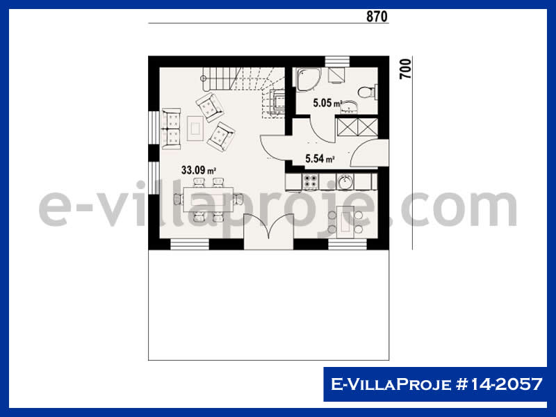 Gazbeton Çelik Ev 92 m² Dubleks (2+1) - Görsel 2