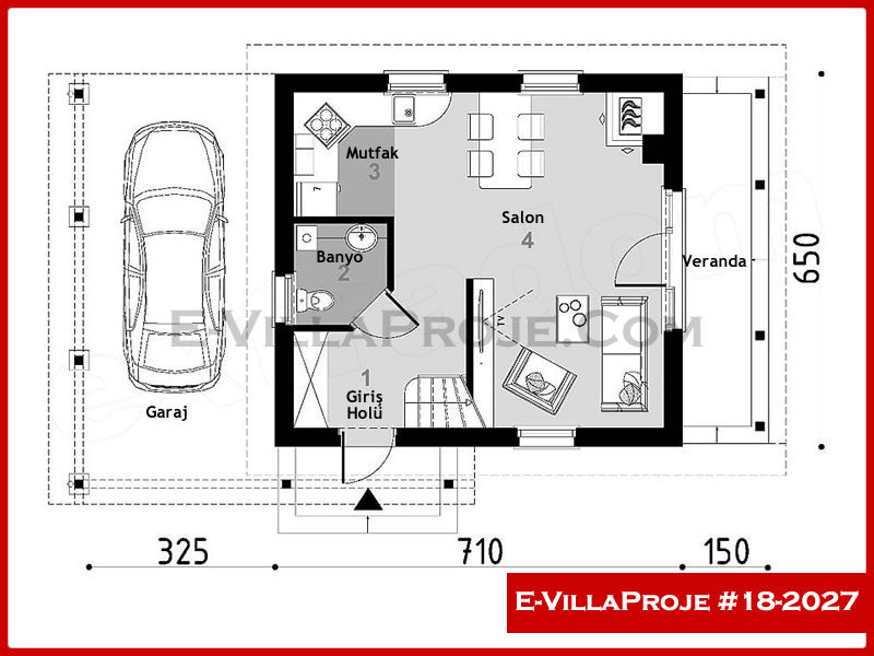 Gazbeton Çelik Ev 92 m² Dubleks (2+1) - Görsel 2