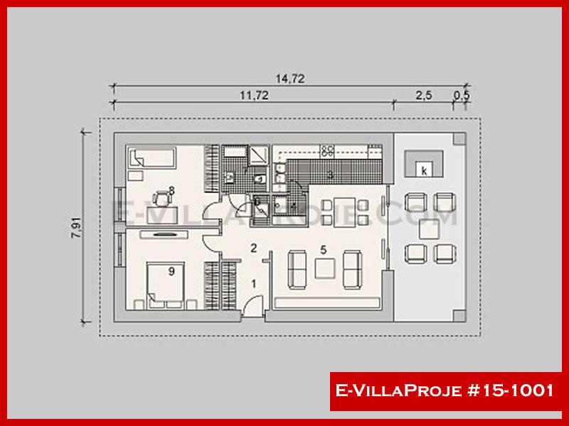 Gazbeton Çelik Ev 93 m² Tek Katlı (2+1) - Görsel 2