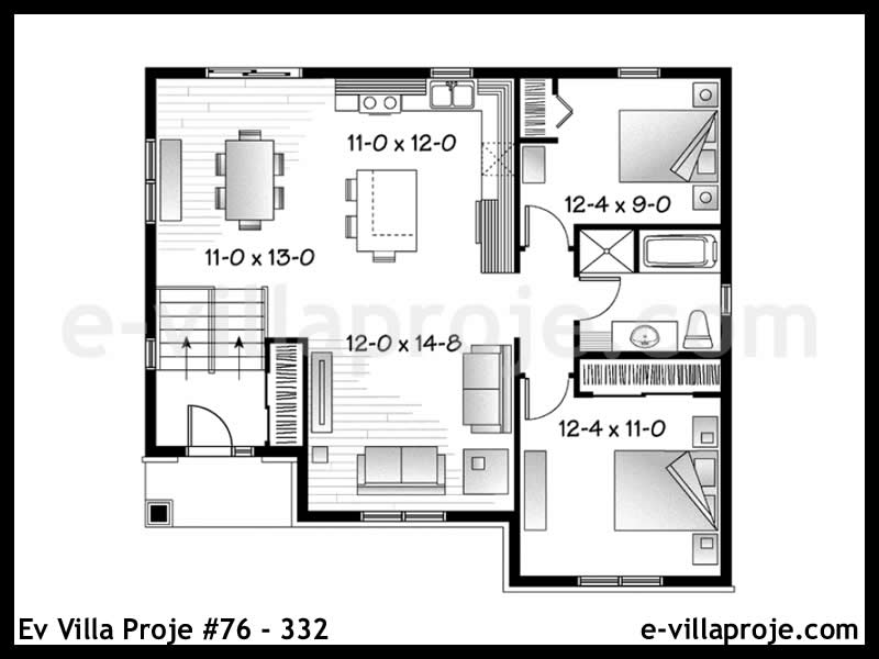 Gazbeton Çelik Ev 94 m² Tek Katlı (2+1) - Görsel 2