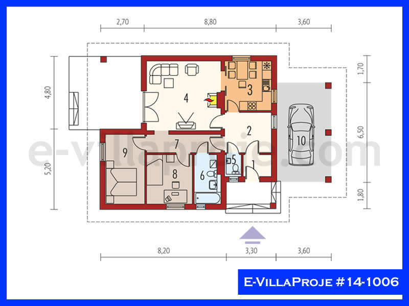 Gazbeton Çelik Ev 94 m² Tek Katlı (2+1) - Görsel 2
