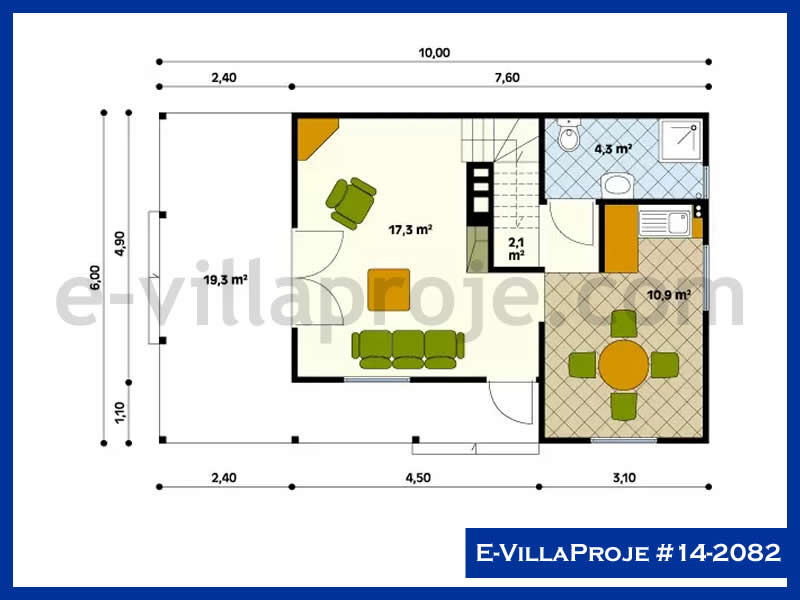 Gazbeton Çelik Ev 95 m² Dubleks (2+1) - Görsel 2
