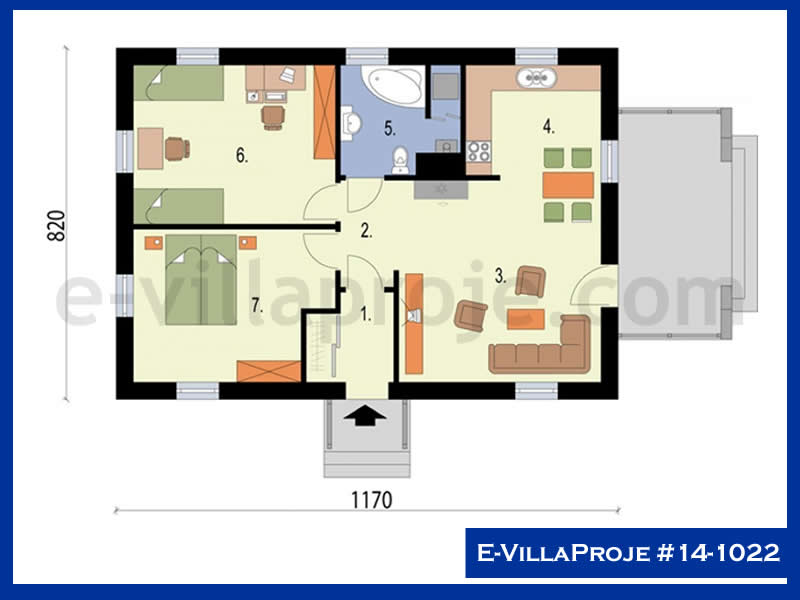 Gazbeton Çelik Ev 96 m² Tek Katlı (2+1) - Görsel 2