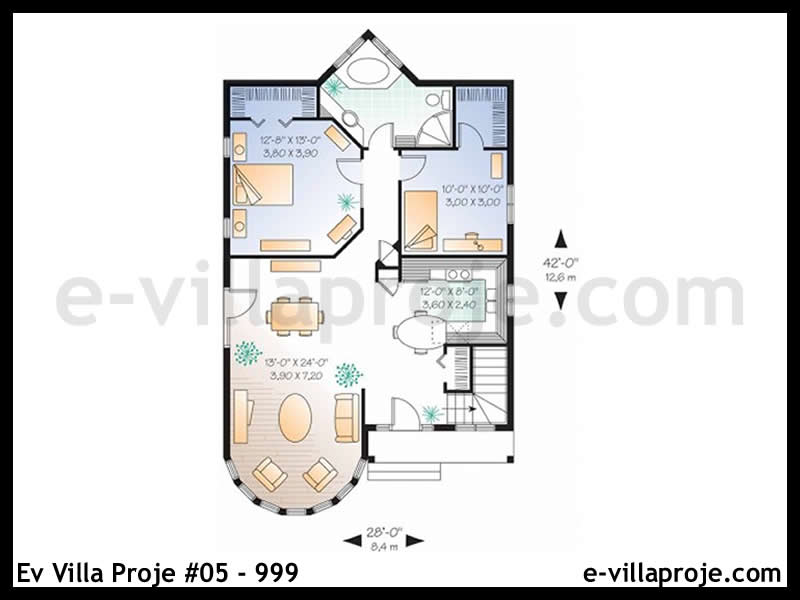 Gazbeton Çelik Ev 96 m² Tek Katlı (2+1) - Görsel 2