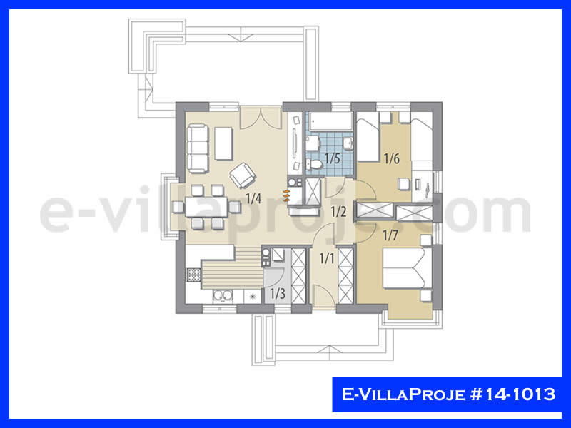Gazbeton Çelik Ev 96 m² Tek Katlı (2+1) - Görsel 2