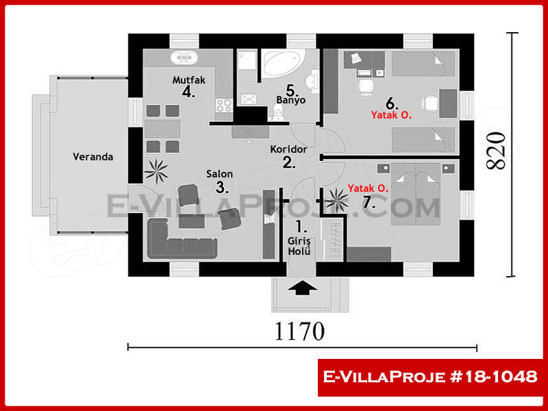 Gazbeton Çelik Ev 96 m² Tek Katlı (2+1) - Görsel 2