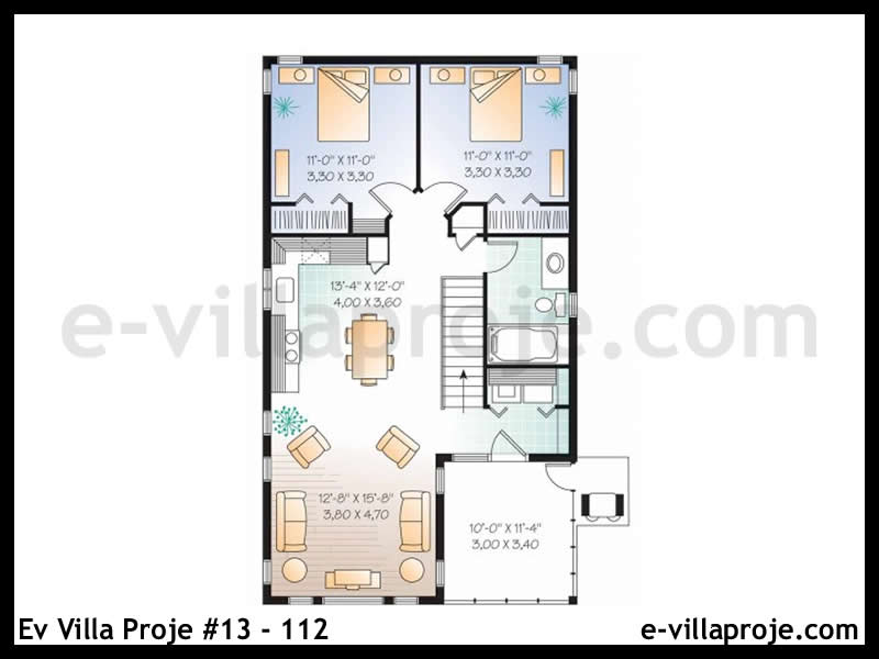 Gazbeton Çelik Ev 97 m² Dubleks (2+1) - Görsel 2