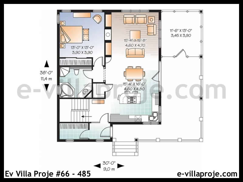 Gazbeton Çelik Ev 97 m² Tek Katlı (2+1) - Görsel 2