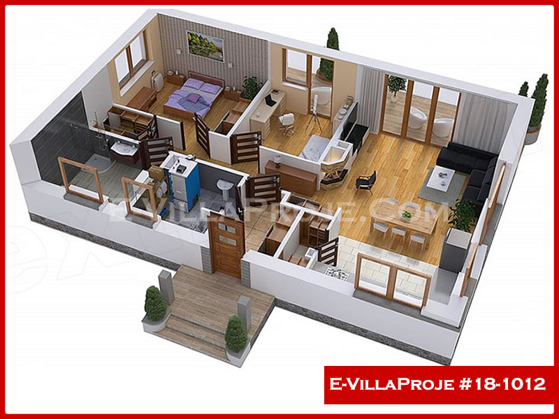 Gazbeton Çelik Ev 99 m² Tek Katlı (2+1) - Görsel 5